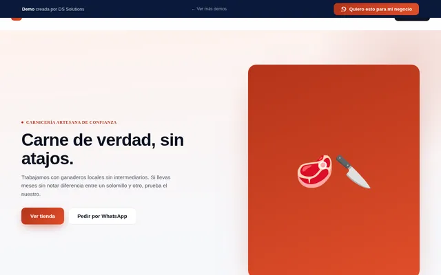 Captura de la demo carniceria