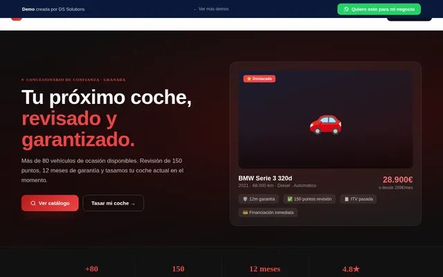 Captura de la demo coches