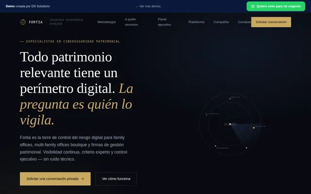 Captura de la demo fortia