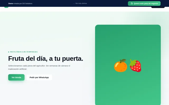 Captura de la demo fruteria