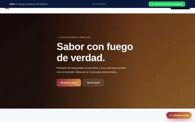 Captura de la demo restauracion