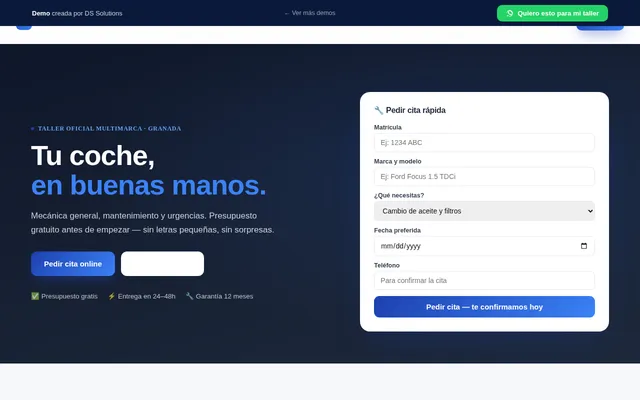 Captura de la demo taller