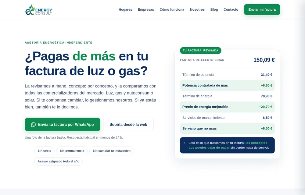 Energy Consult, asesoría energética